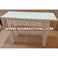 Bone Inlay Handmade High End Console Table