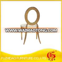 Promotional Stainess Steel gold banquet dining hotel wedding Chair,